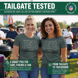 New York Jets NFL Womens Overtime Blueprint Tag-Less T-Shirt - Green