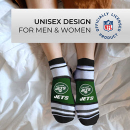 New York Jets NFL Adult Marquis Addition No Show Socks - Green