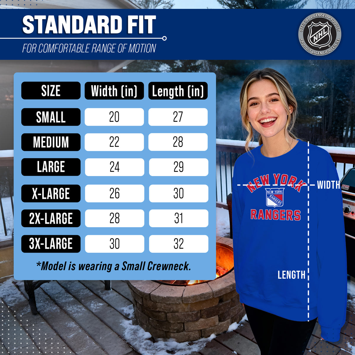 NFL Gameday Crewneck Sweatshirt, Cotton Fleece Pullover Men Women