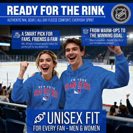 New York Rangers NHL Adult Unisex Powerplay Hooded Sweatshirt - Royal