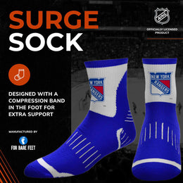 New York Rangers NHL Youth Surge Socks - Royal