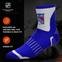 New York Rangers NHL Youth Surge Socks - Royal