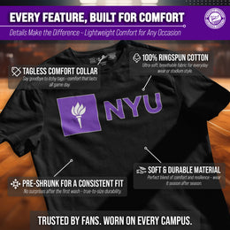 NYU Violets Gameday Cotton T-Shirt for Men and Women