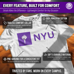 NYU Violets Gameday Cotton T-Shirt for Men and Women