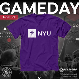 NYU Violets Campus Colors NCAA  Adult Gameday Cotton T-Shirt - Purple