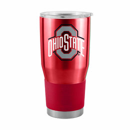 Ohio State Buckeyes NCAA University 30oz Stainless Steel Vacuum Insulated Game Day Tumbler with Silicone Grip - Red
