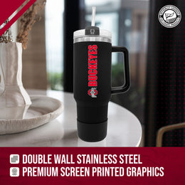 Ohio State Buckeyes College & University 40 oz Travel Tumbler With Handle - Black