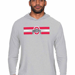 Ohio State Buckeyes  Scholarship Cloud Jersey Hoodie Long Sleeve - Gray Heather