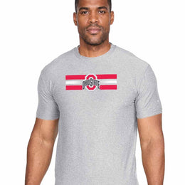 Ohio State Buckeyes  Scholarship Cloud Jersey Short Sleeve Tee - Gray Heather