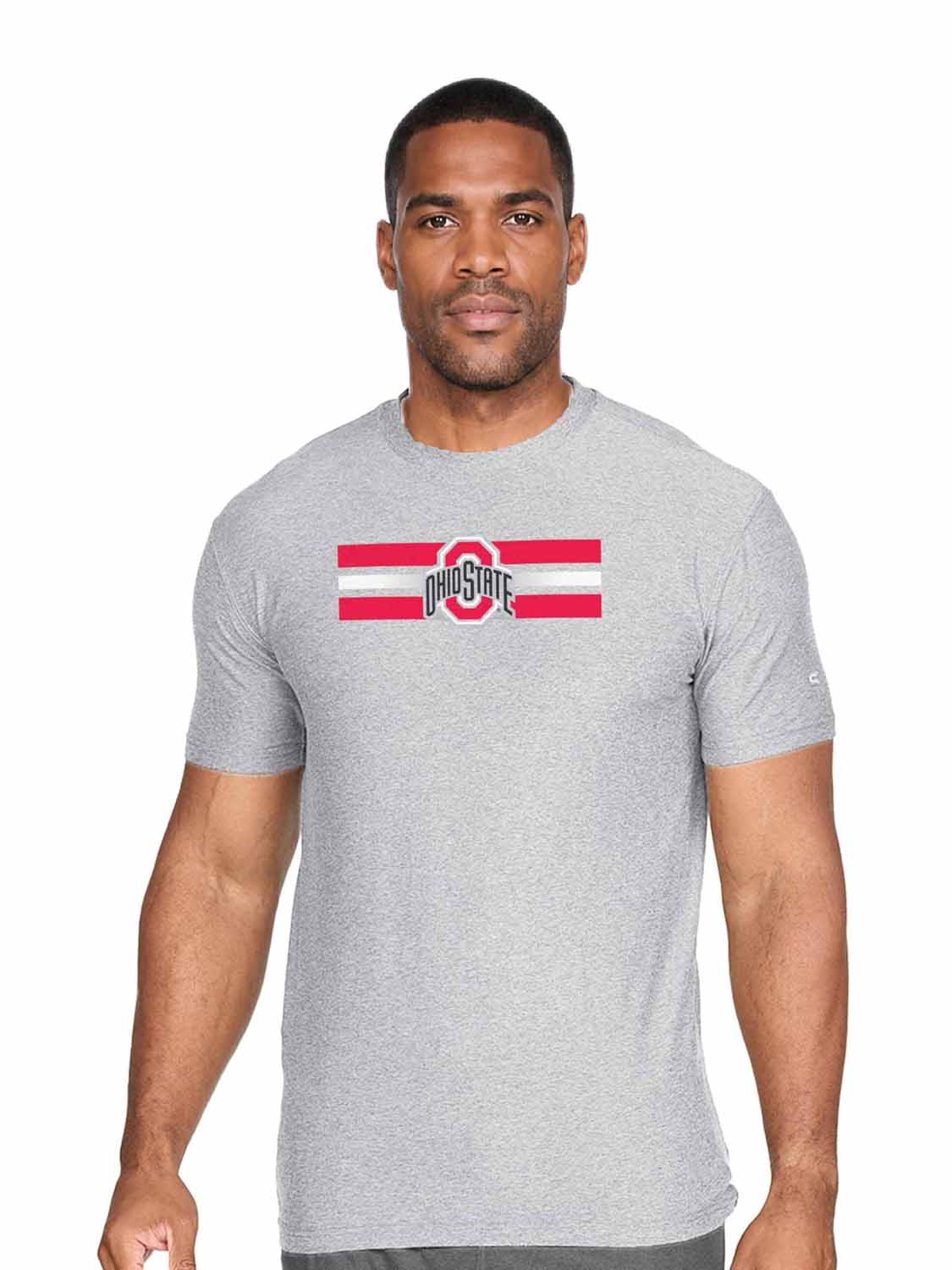 Ohio State Buckeyes  Scholarship Cloud Jersey Short Sleeve Tee - Gray Heather