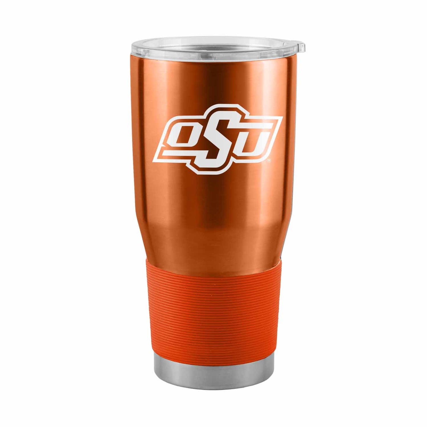 Oklahoma State Cowboys NCAA University 30oz Stainless Steel Vacuum Insulated Game Day Tumbler with Silicone Grip - Orange