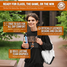 Oklahoma State Cowboys NCAA Adult Unisex Overtime Classics Crewneck Fleece Sweatshirt - Black