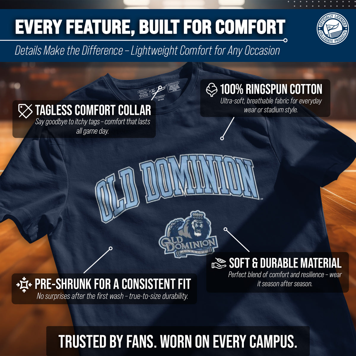 Old Dominion Monarchs Gameday Cotton T-Shirt for Men and Women
