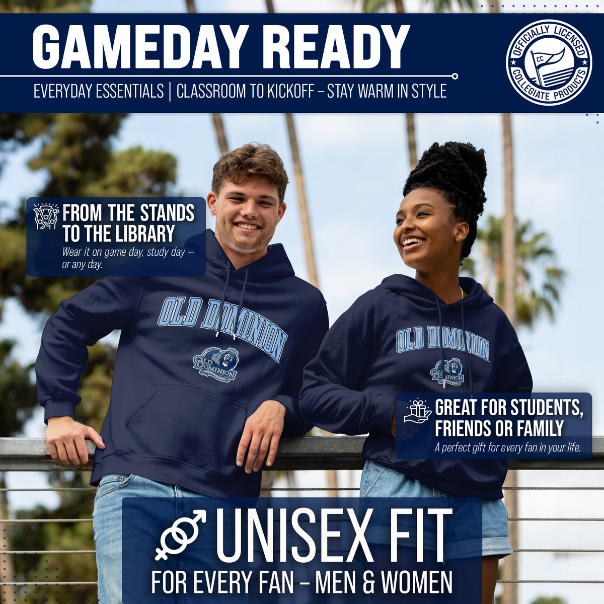 OLDD Arch & Logo Gameday Hoodie - Navy