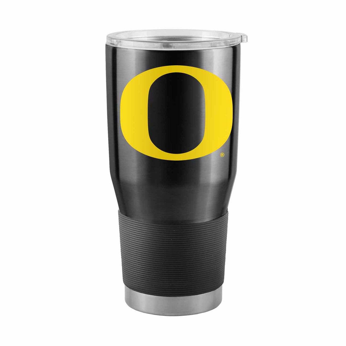 Oregon Ducks NCAA University 30oz Stainless Steel Vacuum Insulated Game Day Tumbler with Silicone Grip - Black