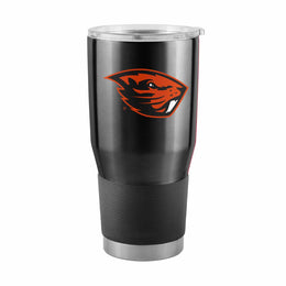 Oregon State Beavers NCAA University 30oz Stainless Steel Vacuum Insulated Game Day Tumbler with Silicone Grip - Black