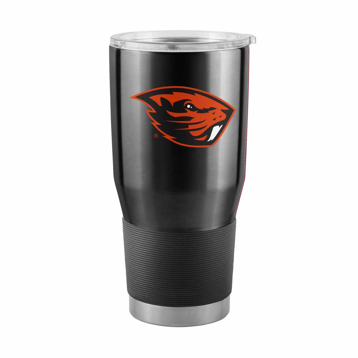 Oregon State Beavers NCAA University 30oz Stainless Steel Vacuum Insulated Game Day Tumbler with Silicone Grip - Black