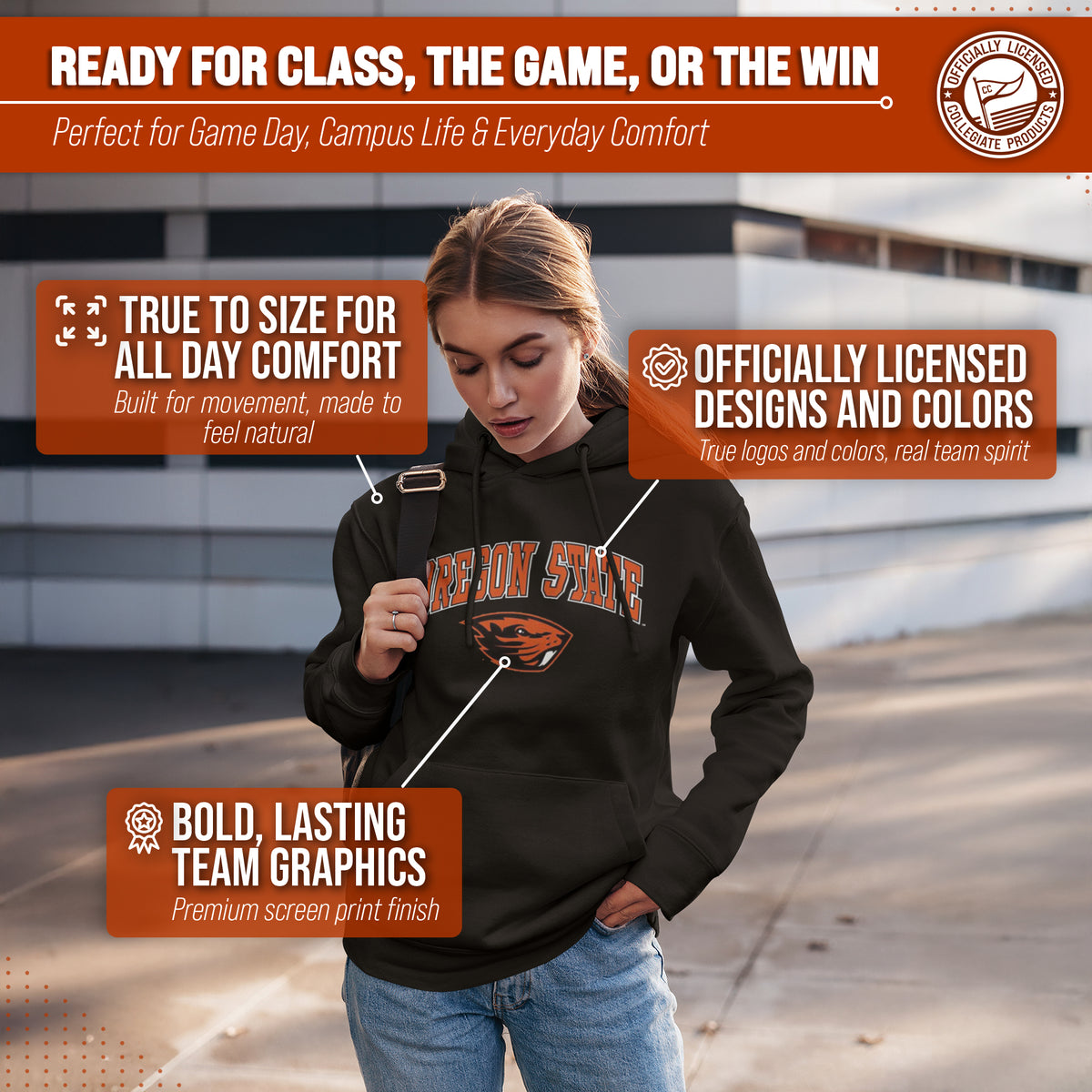 ORST Arch & Logo Gameday Hoodie - Black