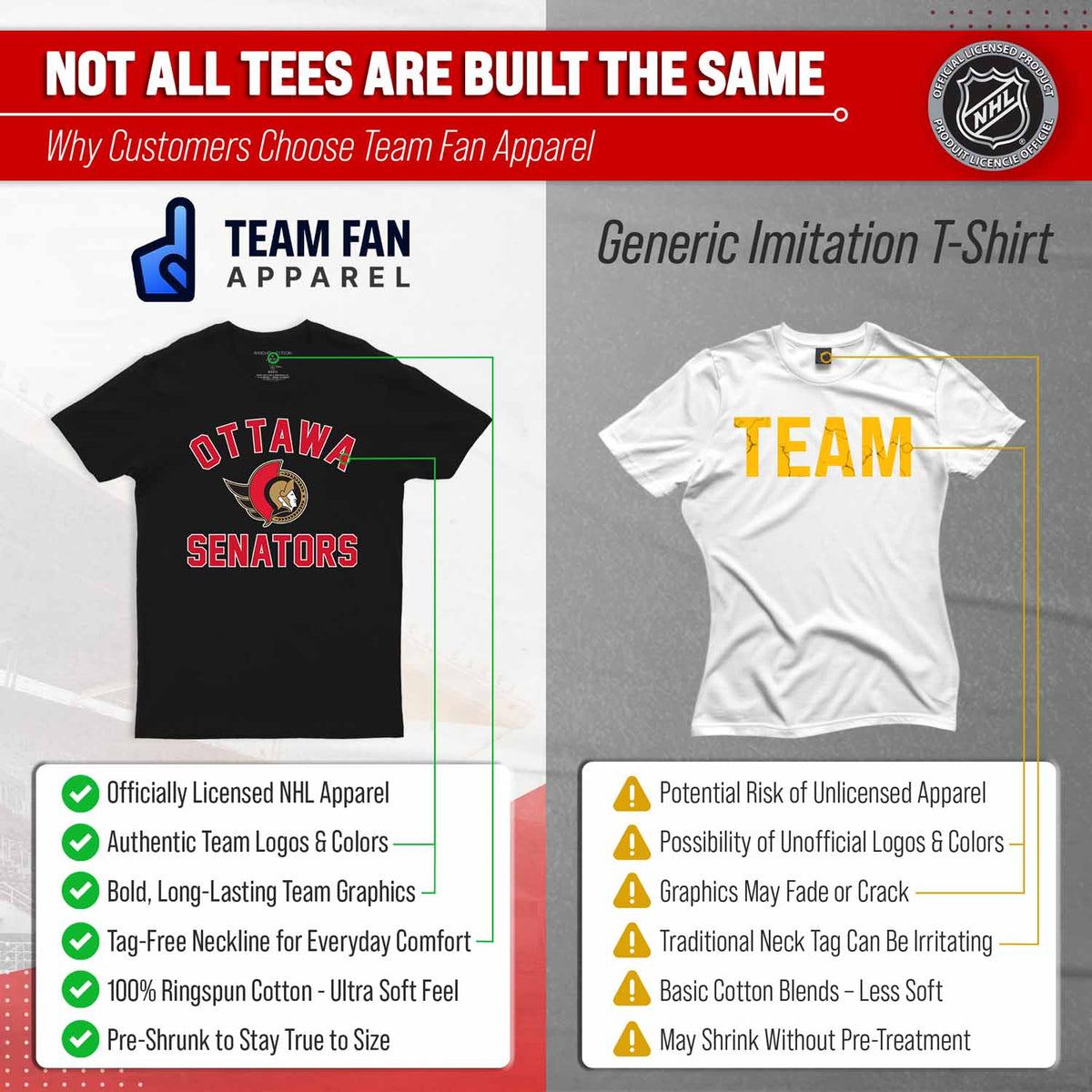 Ottawa Senators NHL Gameday T-Shirt - Black