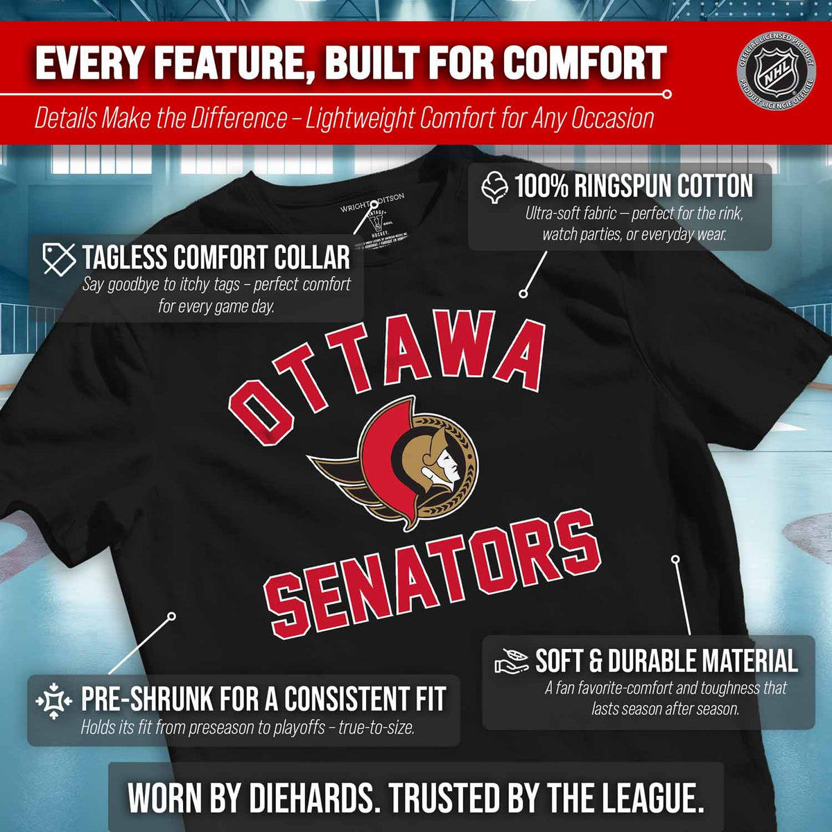 Ottawa Senators NHL Gameday T-Shirt - Black