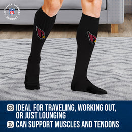 Arizona Cardinals NFL Adult Knee High-Performance Socks - Black