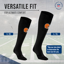 Cleveland Browns NFL Adult Knee High-Performance Socks - Black