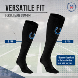 Indianapolis Colts NFL Adult Knee High-Performance Socks - Black