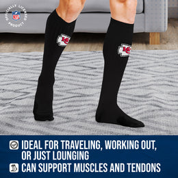 Kansas City Chiefs NFL Adult Knee High-Performance Socks - Black