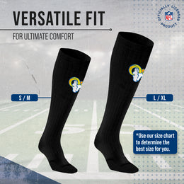 Los Angeles Rams NFL Adult Knee High-Performance Socks - Black
