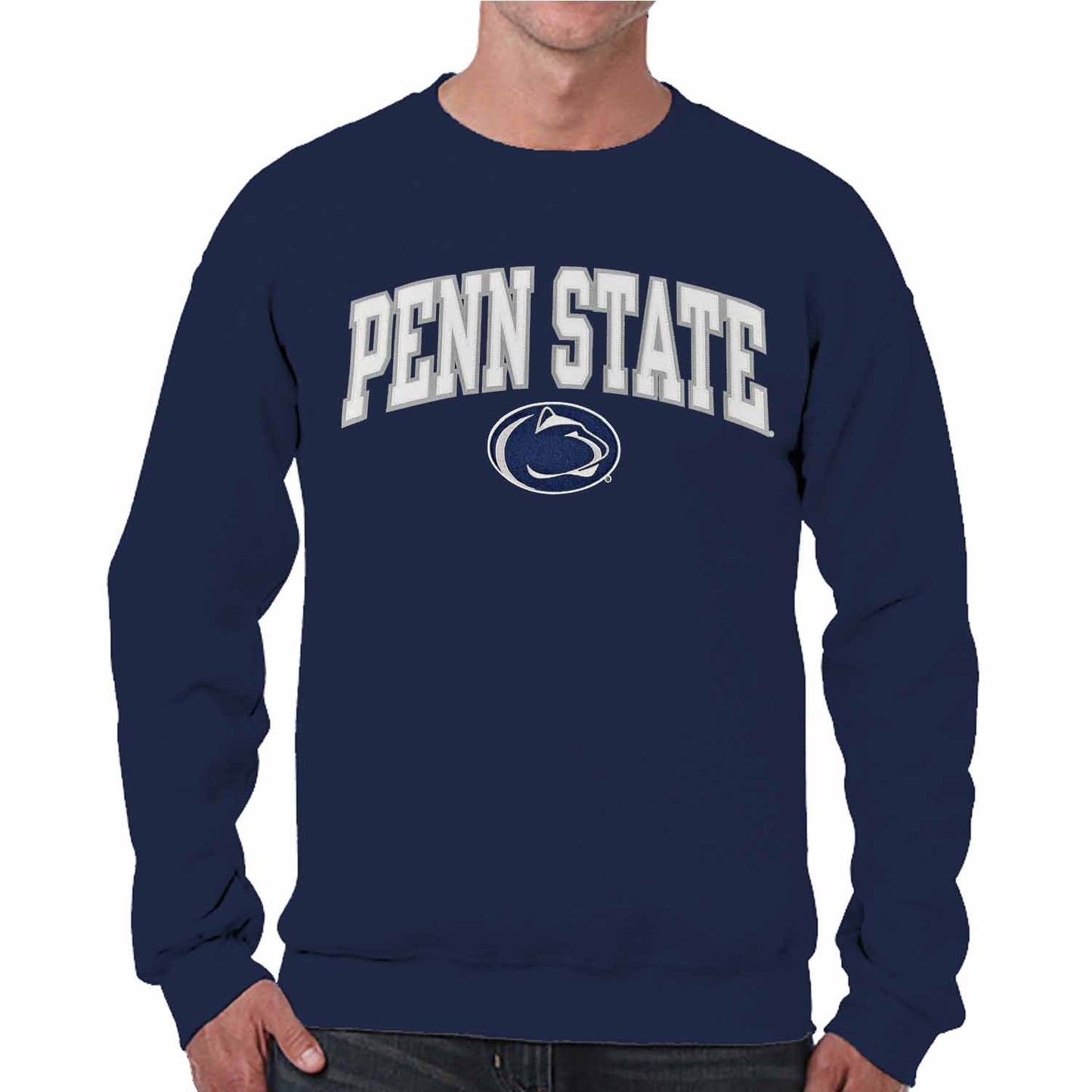 Penn State Nittany Lions Adult Tackle Twill Crewneck - Navy