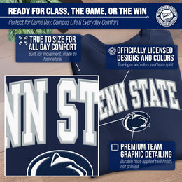 Penn State Nittany Lions Adult Tackle Twill Crewneck - Navy
