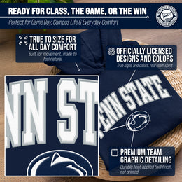 Penn State Nittany Lions NCAA Adult Tackle Twill Hooded Sweatshirt - Navy