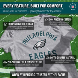 Philadelphia Eagles Team Fan Apparel NFL  Gameday T-Shirt - Gray