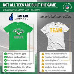 Philadelphia Eagles NFL Adult Retro Gameday Unisex T-Shirt - Kelly Green