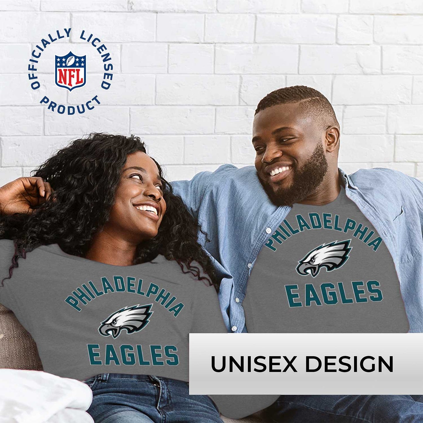 Philadelphia Eagles NFL Gameday Adult Long Sleeve Shirt - Sport Gray