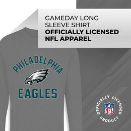 Philadelphia Eagles NFL Gameday Adult Long Sleeve Shirt - Sport Gray