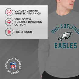 Philadelphia Eagles NFL Gameday Adult Long Sleeve Shirt - Sport Gray