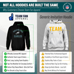 Philadelphia Eagles Team Fan Apparel NFL  Gameday Hoodie - Black