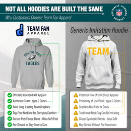 Philadelphia Eagles Team Fan Apparel NFL  Gameday Hoodie - Gray