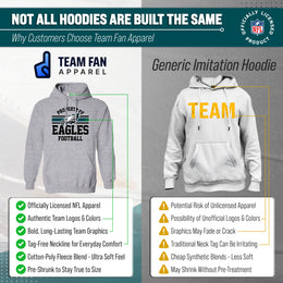 Philadelphia Eagles NFL Adult Property Of Hooded Sweatshirt - Sport Gray