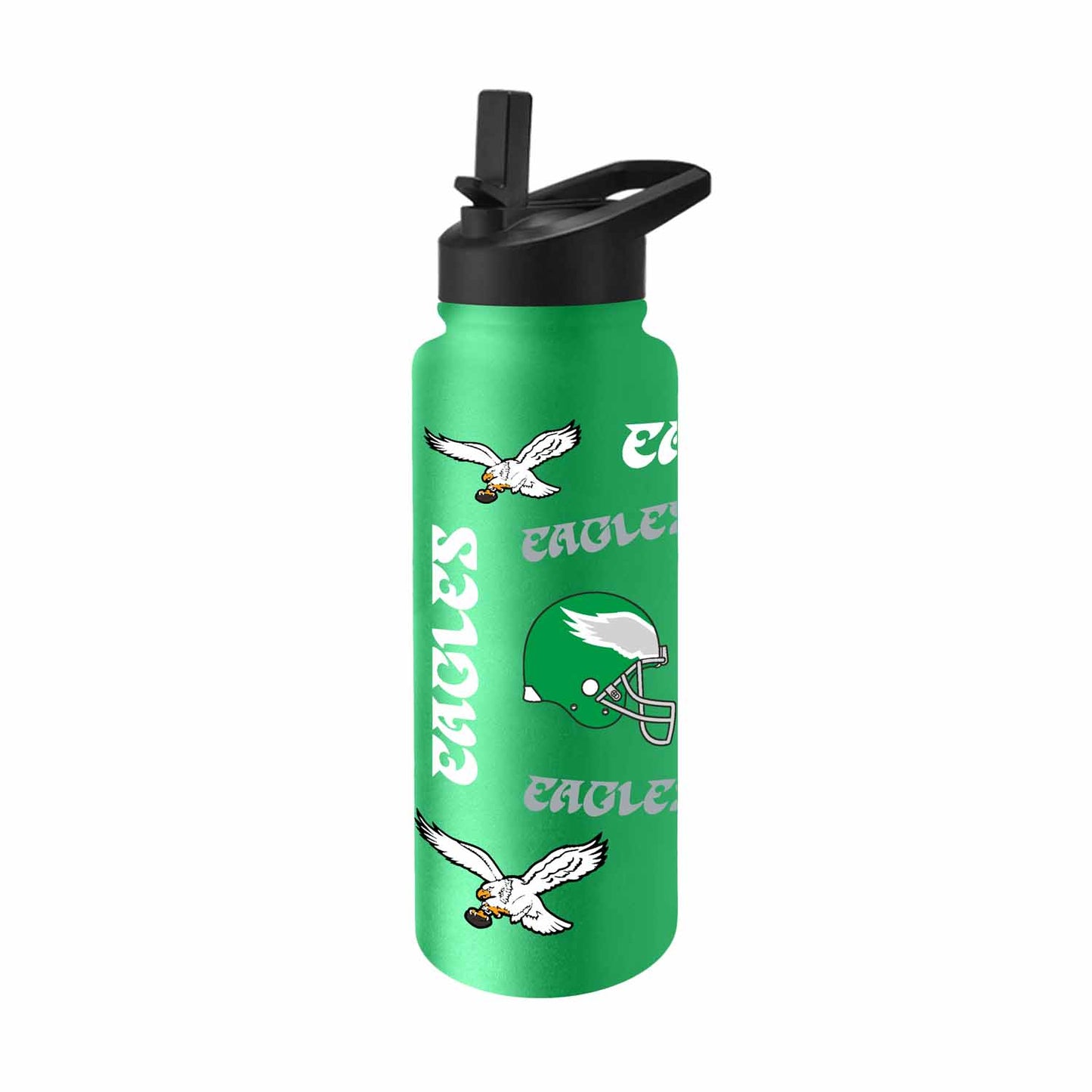 Philadelphia Eagles NFL 34oz Quencher Stainless Steel Insulated Water Bottle - Kelly Green