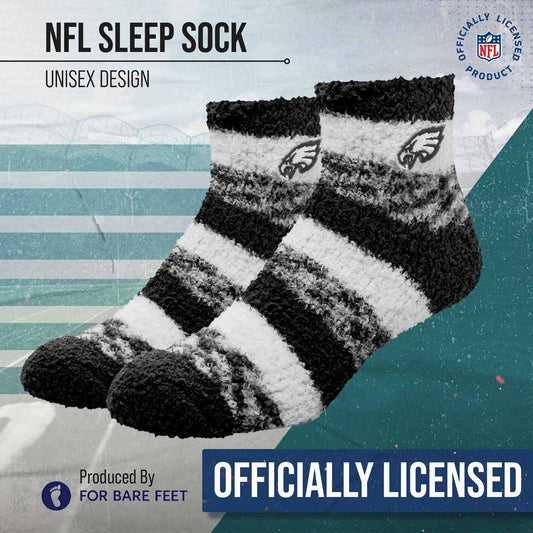 Philadelphia Eagles  NFL Women's Fuzzy Slipper Socks - Black