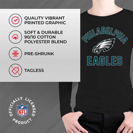 Philadelphia Eagles NFL Youth Gameday Crewneck Sweatshirt - Black