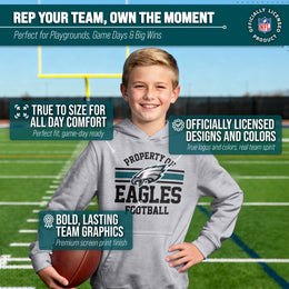Philadelphia Eagles NFL Youth Property Of Hooded Sweatshirt - Sport Gray