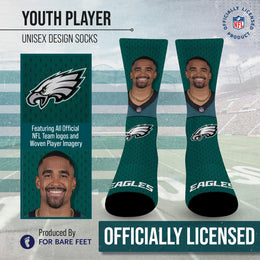 Philadelphia Eagles NFL Youth Roster Player Crew Socks - Green