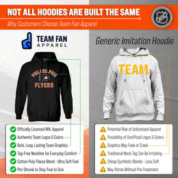 Philadelphia Flyers Hoodie Pullover Sweatshirt - Black