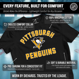 Pittsburgh Penguins NHL Gameday T-Shirt - Black