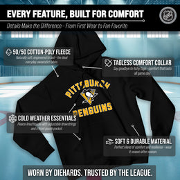 Pittsburgh Penguins Hoodie Pullover Sweatshirt - Black