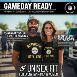 Pittsburgh Steelers Team Fan Apparel NFL  Gameday T-Shirt - Black