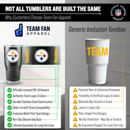 Pittsburgh Steelers NFL 30oz Gameday Stainless Steel Tumbler - Black